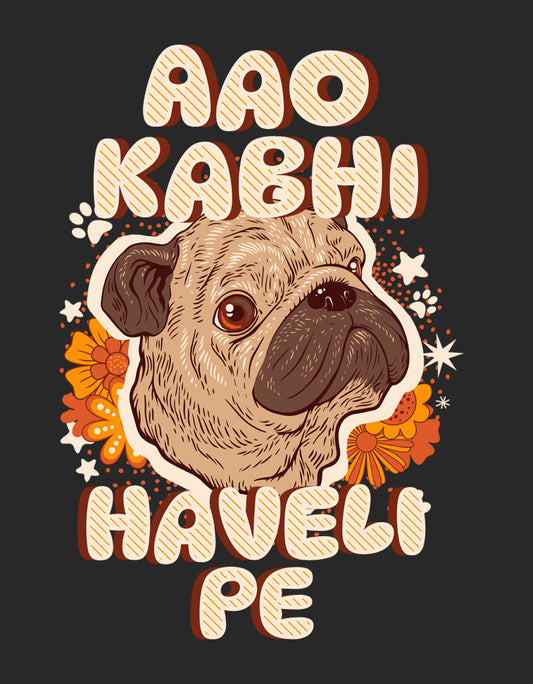 Aao Kabhi Haveli Pe - Unisex Terry Oversized Tee