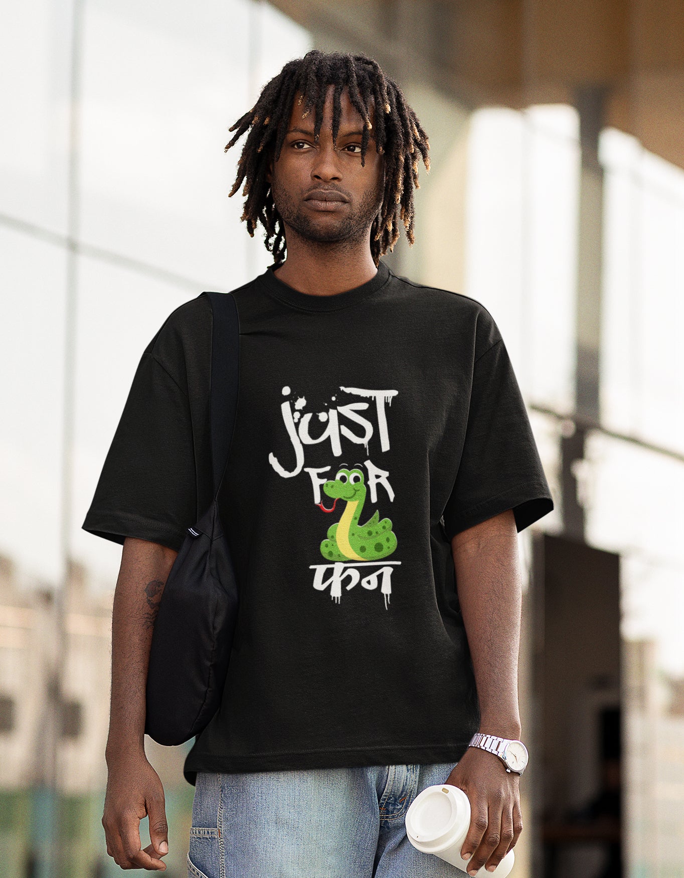 Just For Fun - Unisex Terry Oversized Tee