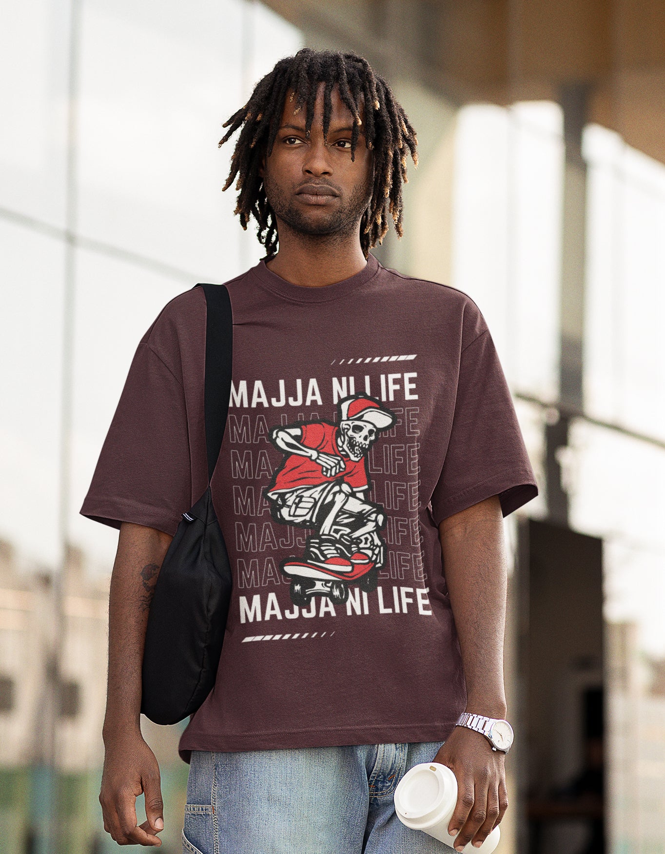 Majja Ni Life - Unisex Terry Oversized Tee