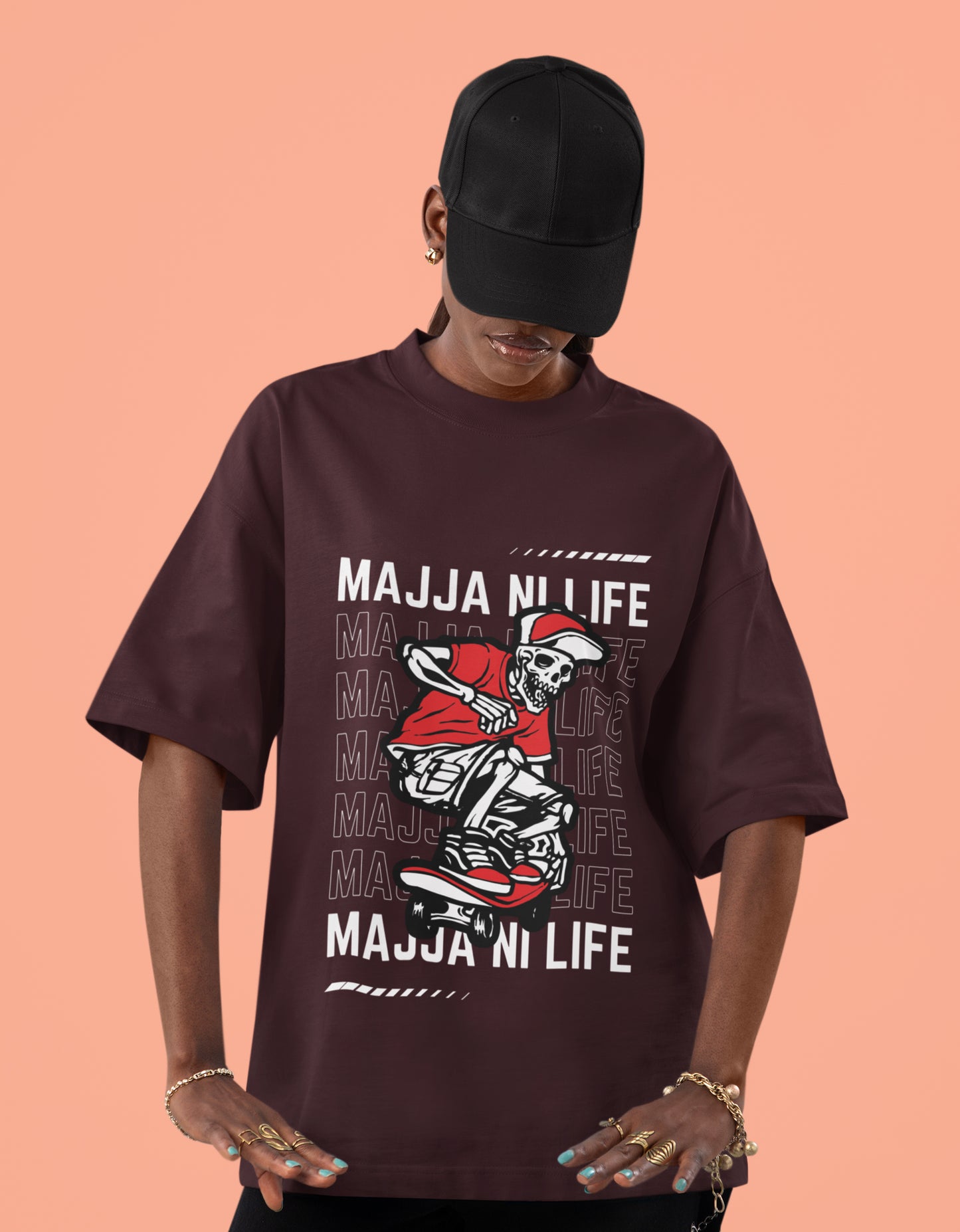 Majja Ni Life - Unisex Terry Oversized Tee