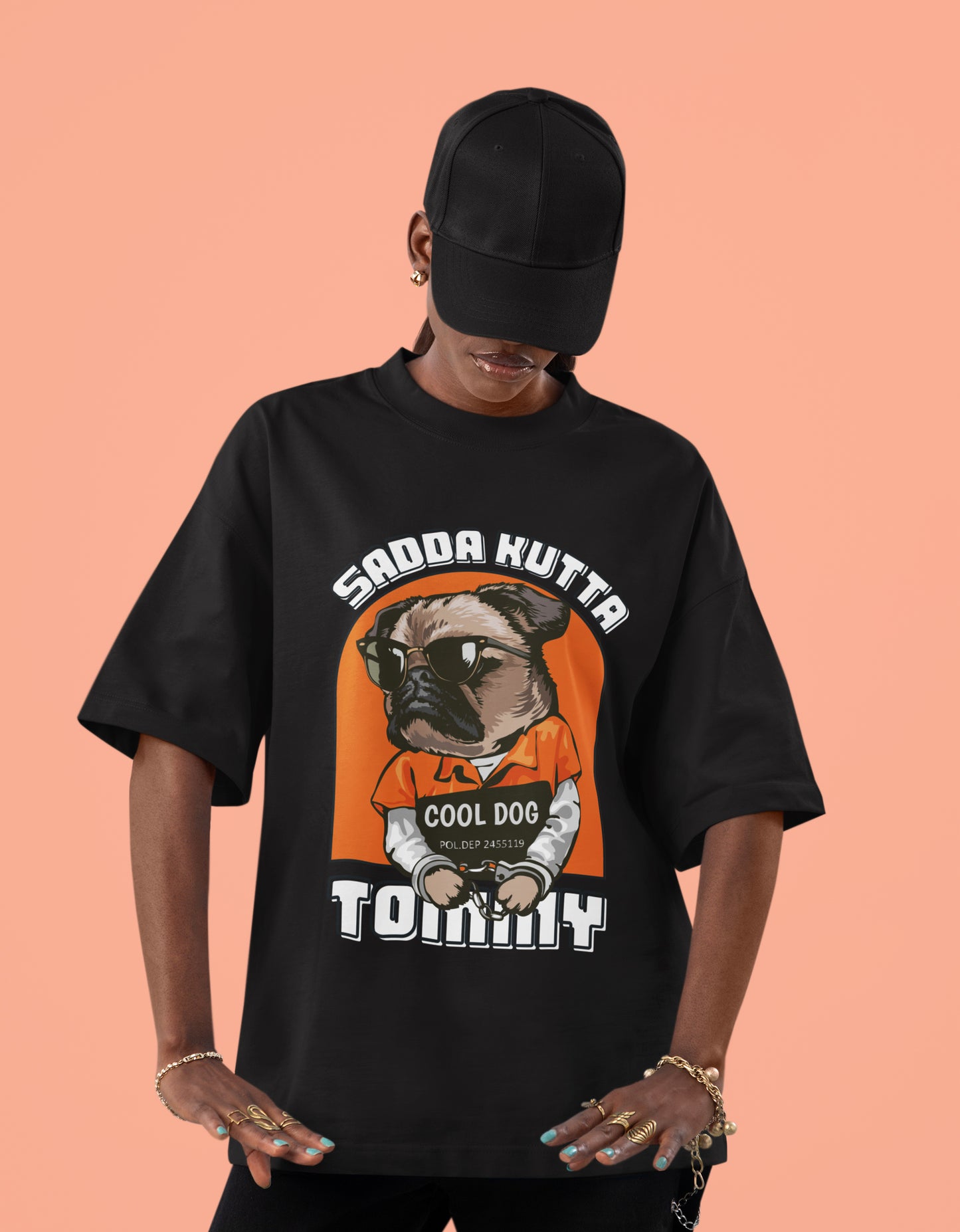 Sadda Kutta Tommy - Unisex Terry Oversized Tee